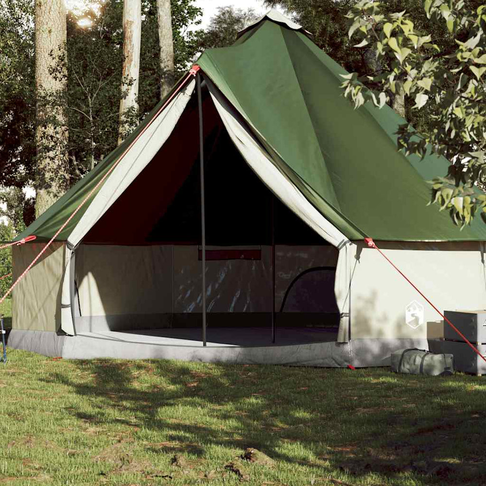 Wasserdichtes Tipi-Familienzelt für 10 Personen - Grün