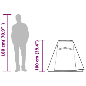 Wasserdichtes 1-Personen-Tunnelzelt - Grün