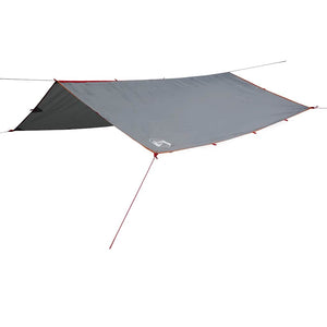 Wasserdichte Campingplane 300x294cm Grau/Orange