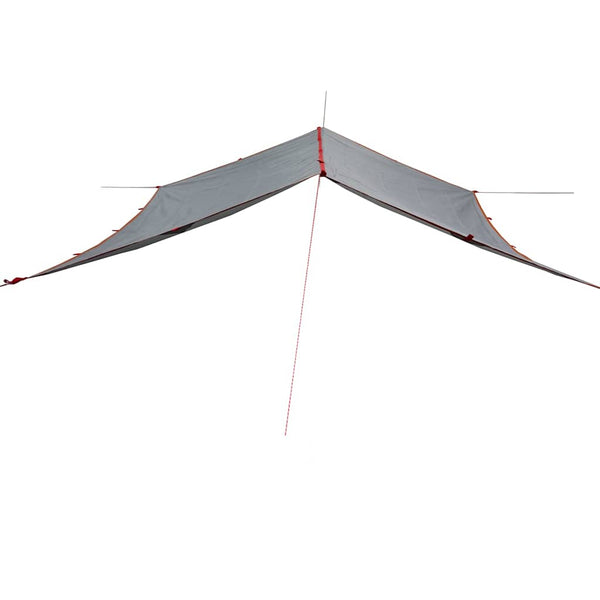 Wasserdichte Campingplane 300x294cm Grau/Orange
