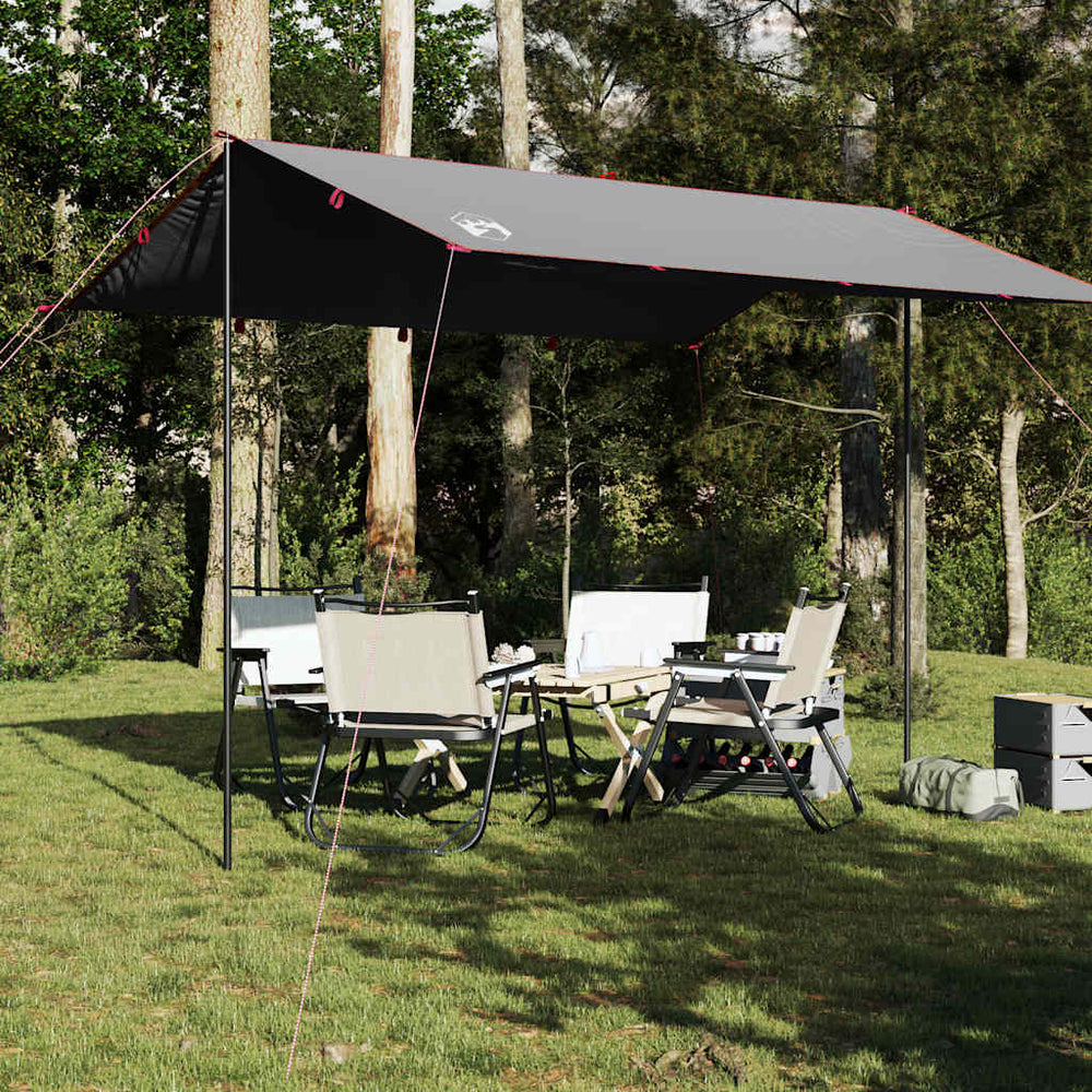 Wasserdichte Camping Plane 360x294cm Grau/Orange