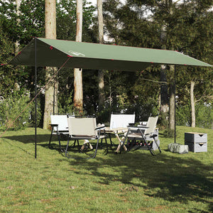 Wasserdichte grüne Campingplane 500x294 cm