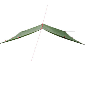 Wasserdichte grüne Campingplane 500x294 cm