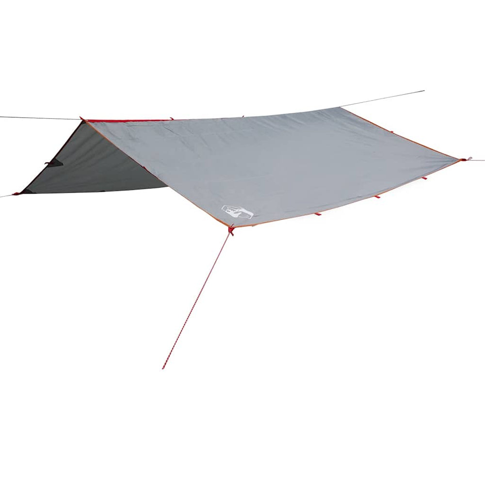 Wasserdichte Campingplane 500x294cm - Grau & Orange
