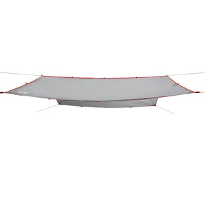 Wasserdichte Campingplane 500x294cm - Grau & Orange