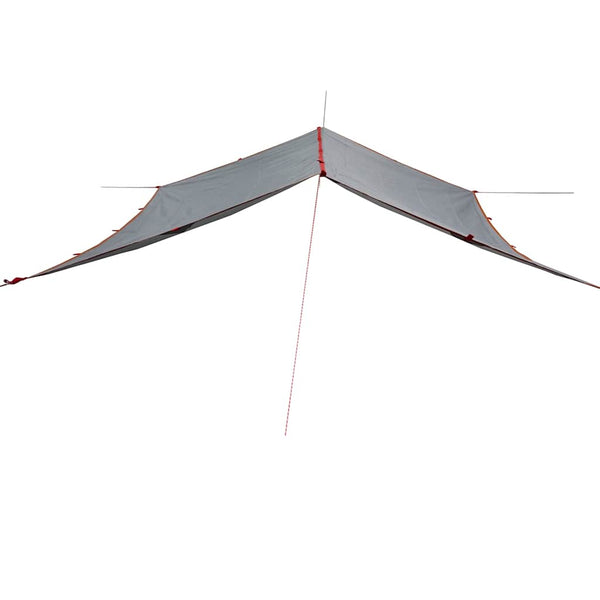 Wasserdichte Campingplane 500x294cm - Grau & Orange