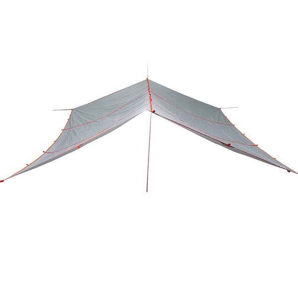 Wasserdichte Campingplane 420x440cm Grau & Orange