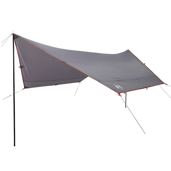 Wasserdichte Campingplane 430x380cm Grau/Orange