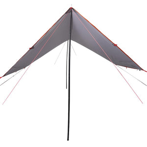 Wasserdichte Campingplane 430x380cm Grau/Orange