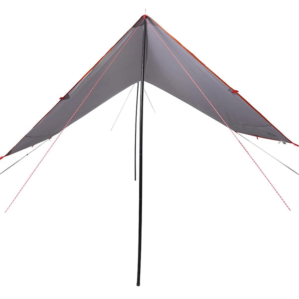 Wasserdichte Campingplane 430x380cm Grau/Orange