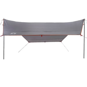 Wasserdichte Campingplane 430x380cm Grau/Orange