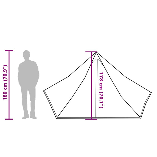 Wasserdichtes Tipi-Zelt für 7 Personen