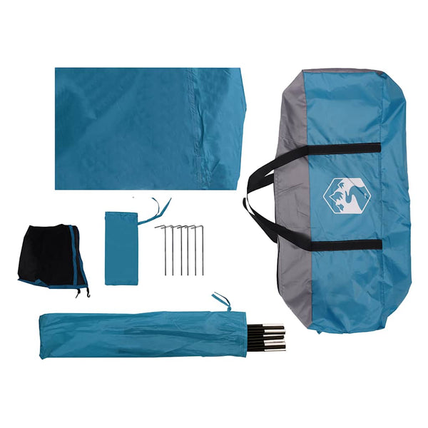 Wasserdichtes Tipi-Zelt für 7 Personen - Blau