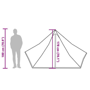 Wasserdichtes Tipi-Zelt für 7 Personen - Blau