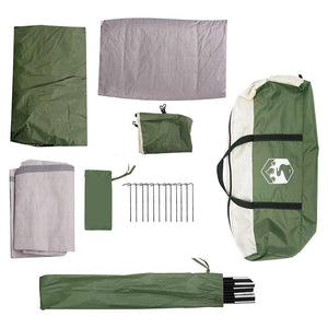 Wasserdichtes 8-Personen-Campingzelt - Grün