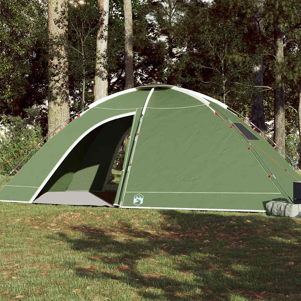Wasserdichtes 8-Personen-Campingzelt - Grün