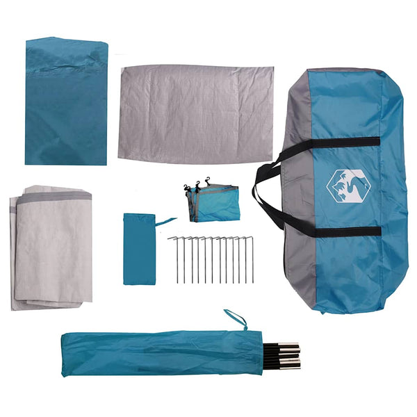 Wasserdichtes 8-Personen-Campingzelt - Blau