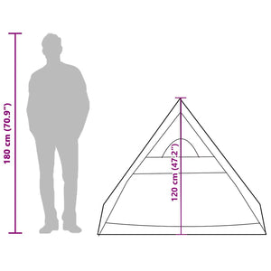 Wasserdichtes 2-Personen-Zelt - Grün
