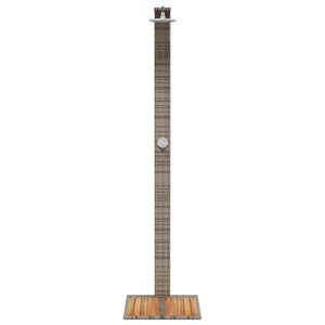 Gartendusche Grau Poly Rattan Akazienholz