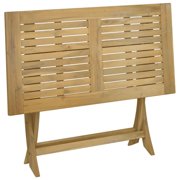 Klappbarer Gartentisch Akazie 110x55 cm