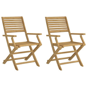 Klappbare Gartenstühle 2er Set Akazie