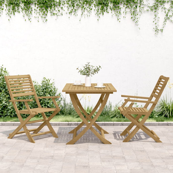 Klappbare Gartenstühle 2er Set Akazie