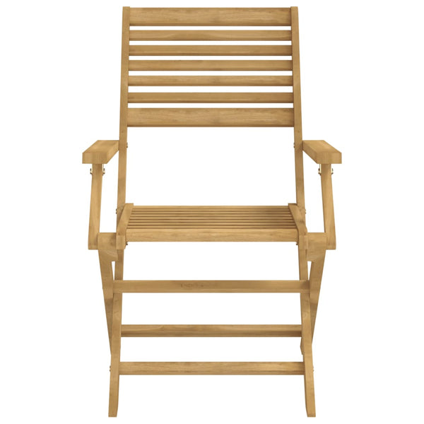 Klappbare Gartenstühle 2er Set Akazie