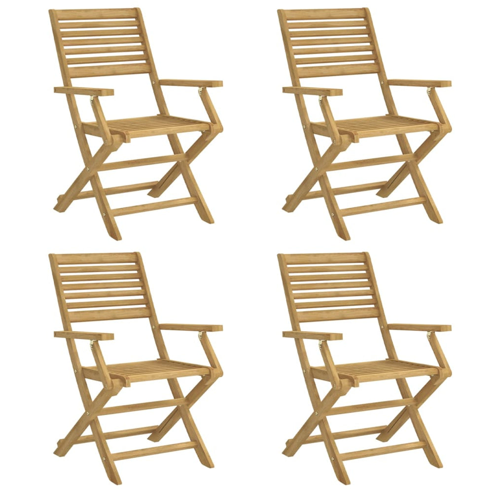 Klappbare Gartenstühle Akazie, 4er Set