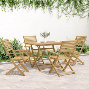 Klappbare Gartenstühle Akazie, 4er Set