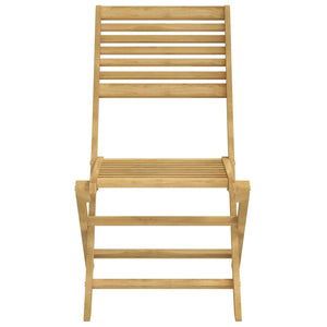 Klappbare Gartenstühle 2er Set Akazie Massivholz