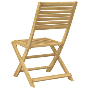 Klappbare Gartenstühle 2er Set Akazie Massivholz