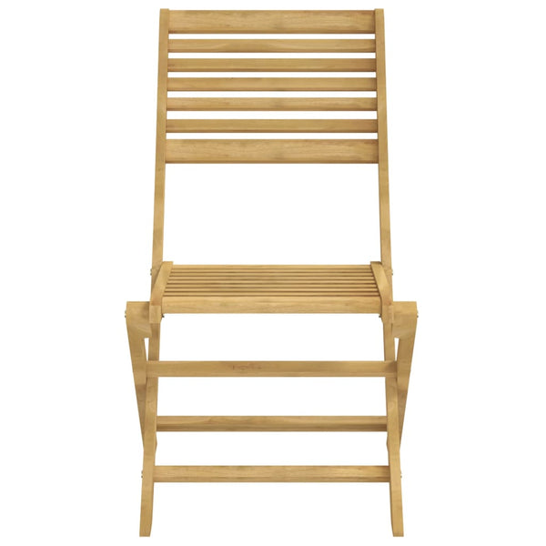 Klappbare Gartenstühle 4er Set Akazie Massivholz