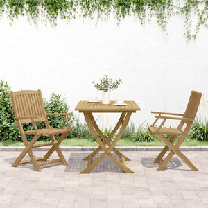 vidaXL Chaises de jardin 2 pcs. Pliables 54x61x88 cm Bois d'acacia massif