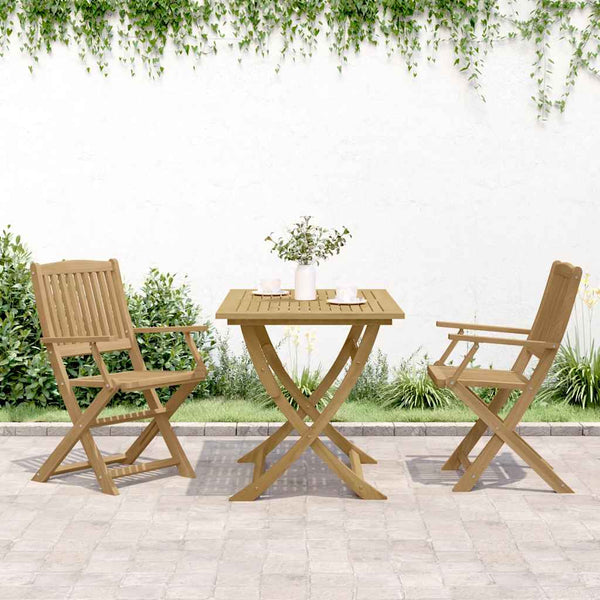 vidaXL Chaises de jardin 2 pcs. Pliables 54x61x88 cm Bois d'acacia massif