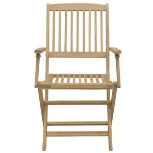 Klappbare Gartenstühle 4er Set Akazie Massivholz