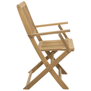 Klappbare Gartenstühle 4er Set Akazie Massivholz