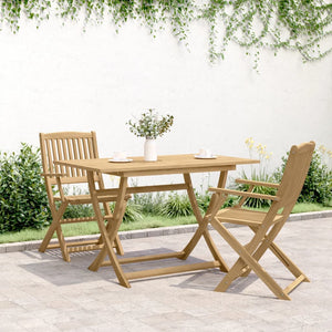 Klappbarer Gartentisch Akazie 120x70 cm