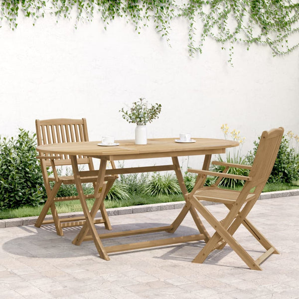 Klappbarer Gartentisch Akazie 160 cm