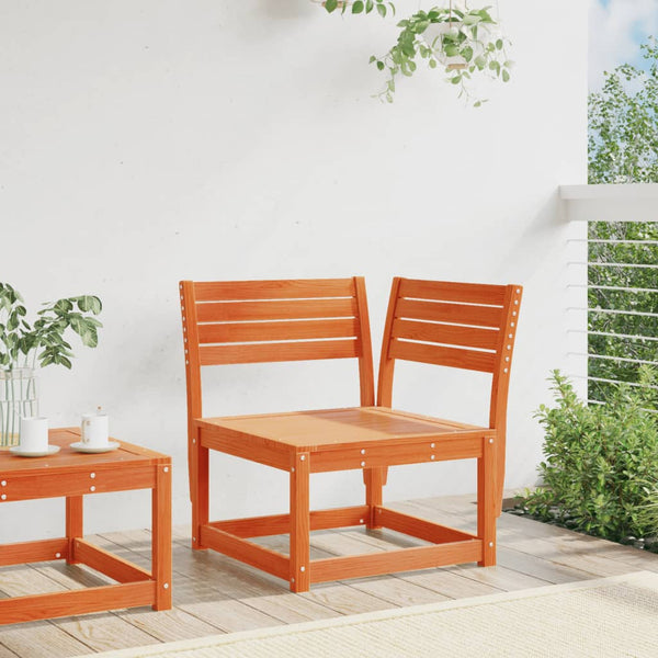 Garten Ecksofa Kiefer Massivholz Wachsbraun