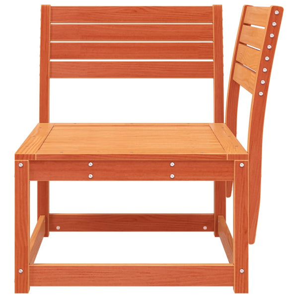 Garten Ecksofa Kiefer Massivholz Wachsbraun