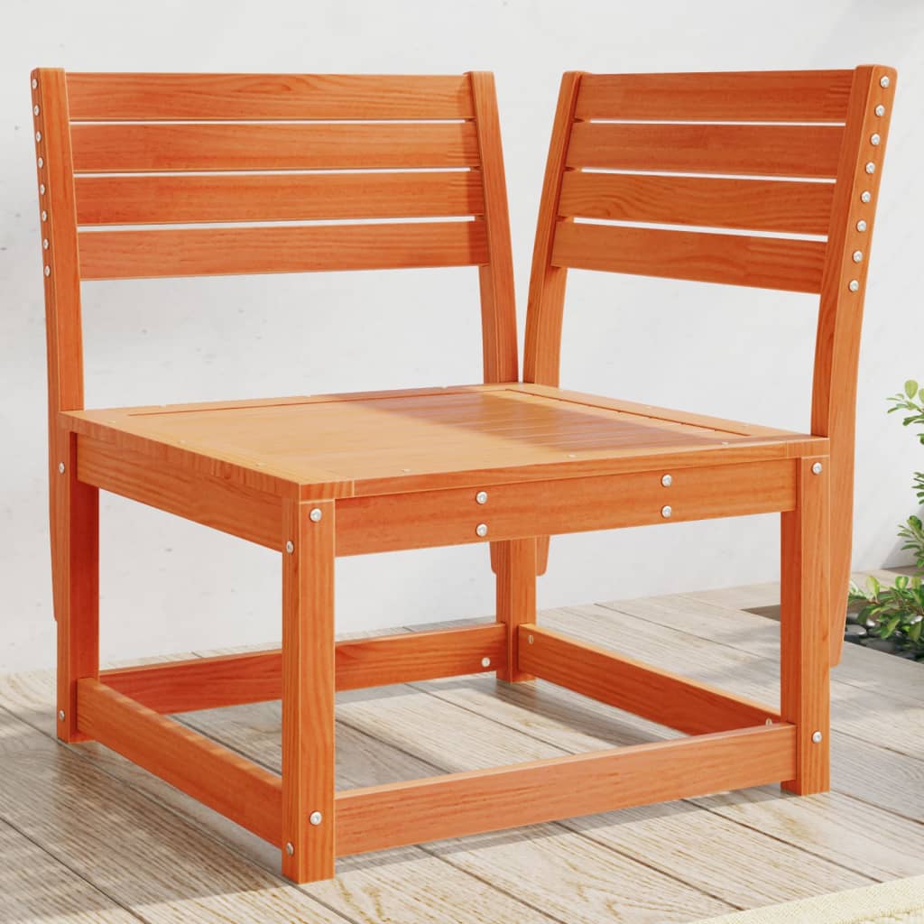 Garten Ecksofa Kiefer Massivholz Wachsbraun