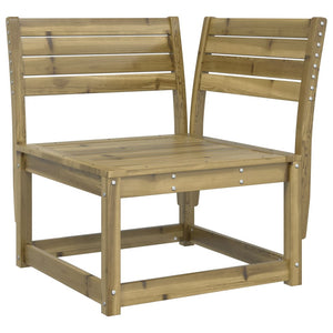 Garten Ecksofa Kiefernholz 73x73x78cm