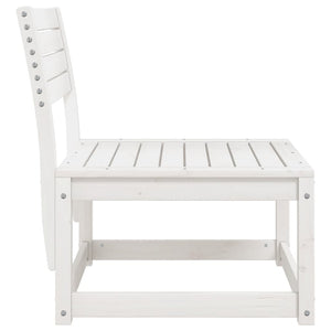 vidaXL Garden Sofa White Solid Pine Wood