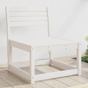 vidaXL Garden Sofa White Solid Pine Wood
