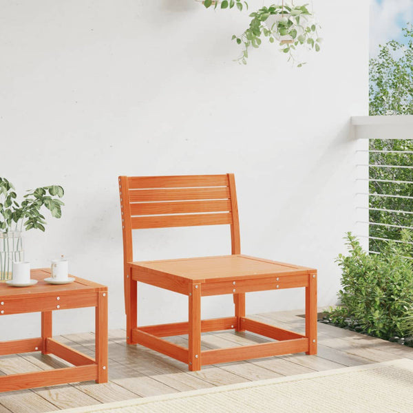 Gartensofa Kiefer Massivholz Wachsbraun