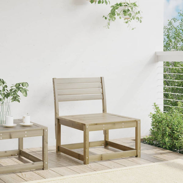 vidaXL Canapé de jardin en pin imprégné