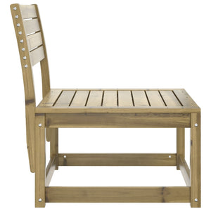 vidaXL Canapé de jardin en pin imprégné