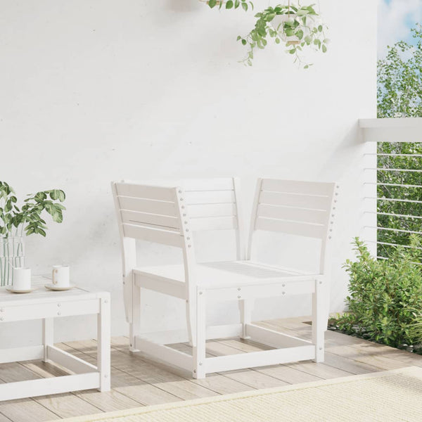 Gartenstuhl Kiefer Massivholz Weiß