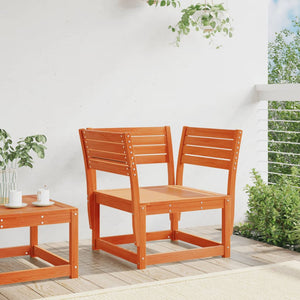 Gartenstuhl aus Kiefer Massivholz, Wachsbraun