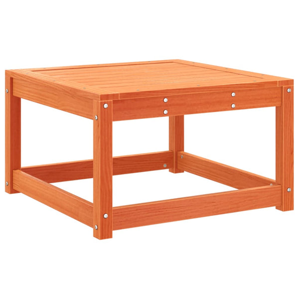 Gartenhocker Kiefer Massivholz Wachsbraun